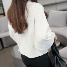 Load image into Gallery viewer, DRL 2019 New Winter Women Sweaters Fashion Turtleneck Batwing Sleeve Pullovers Loose Knitted Sweaters Female Jumper Tops 7color