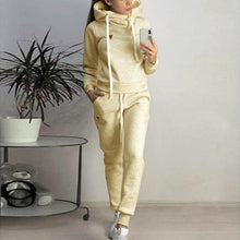 Load image into Gallery viewer, 2019 Autumn Winter Female Two Piece Sets Tracksuit For Women Long Sleeve Jackets And Pants Two Piece Set Warm Outfits Women Suit